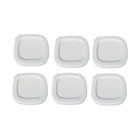 Juego de 6 tapas blancas para yogurtera Multi Delices Express SEB - SS-1530001481
