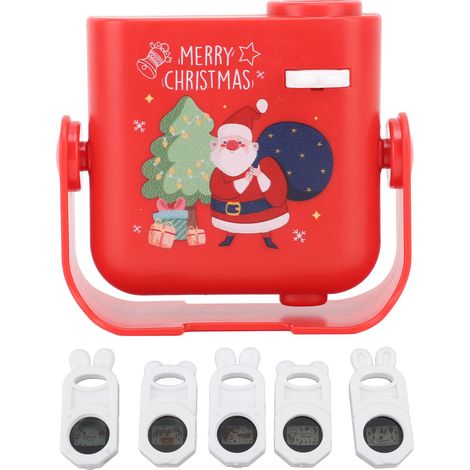 Projecteur LED Noël Enfants avec 5 Diapositives - Décoration Lumineuse Ambiance Fêtes (1/5)