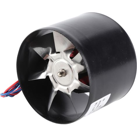 Ventilateur de conduit métallique haute vitesse silencieux rond pour cuisine ou sous-sol (1/5)
