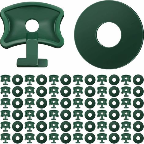 Filiyano-200 clips de fixation à verrouillage par rotation en plastique pour serre et rondelles (1/5)