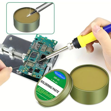 KineShineX Automotive Soldering Paste, Lead-Free Soldering Paste, Rosin Flux, No-Wash, Convenient Soldering Iron Repair (1/4)