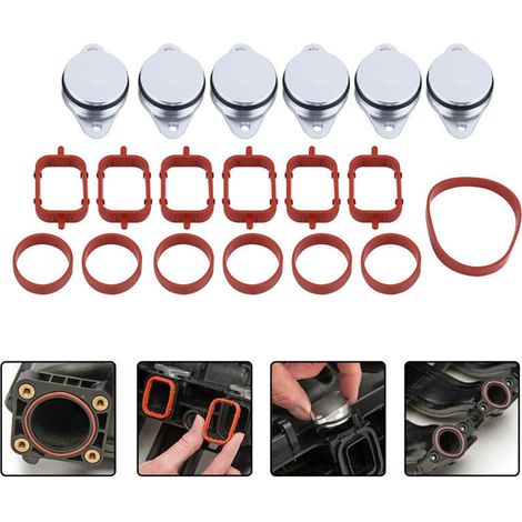 Eosnow,Kit de joints d'admission pour BMW 320d 330d 520d 525d 530d 730d, 6x33mm, à rabat tourbillon Diesel