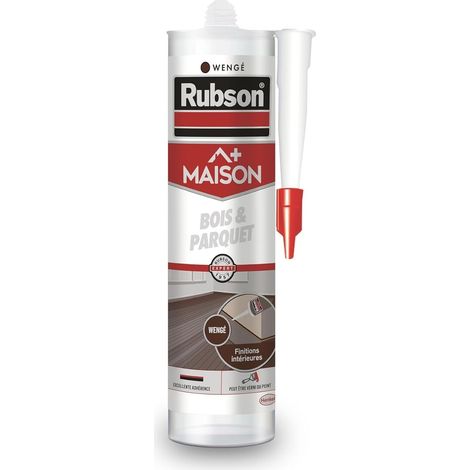Mastic Bois & Parquet couleur Wengé, Mastic acrylique pour tous supports bois et maçonnerie, Joints pour intérieur et extérieur abrité, 280 ml (1/5)
