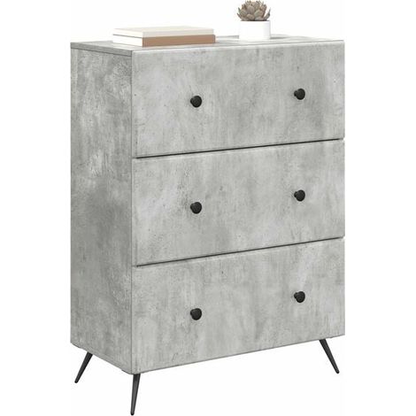 Commode 6 Tiroirs, Meuble de Rangement en Bois d'Ingénierie, 66 x 34,5 x 90 cm, Armoire de Bureau Moderne pour Chambre et Salon (1/5)