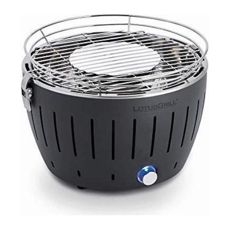 LotusGrill G-AN-280 G280 Grill Carbone 1 Fornello Diametro Cottura 26 cm Peso 2.8 Kg colore Antracite Grigio (1/4)