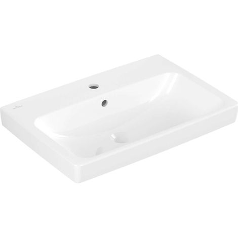 Villeroy & Boch Architectura - Lavabo 65x45 cm, con troppopieno, foro per rubinetto, bianco alpino 4A876501 (1/2)