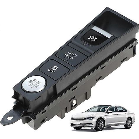 Bouton de frein de stationnement électronique pour voiture, interrupteur marche/arrêt pour 3AD927137B 3AD927137A (1/4)