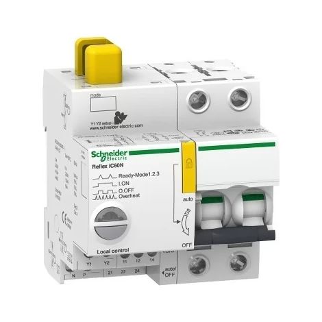 Schneider A9C62216 Acti9 Reflex iC60N Interruttore automatico con interfaccia Ti24 integrata 16A 2P curva C