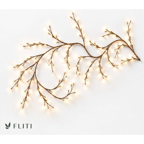 FLITI Guirlande Lumineuse LED Branches 1.6m 72 LEDs Rotin Naturel USB Télécommande 8 Modes Déco (1/5)