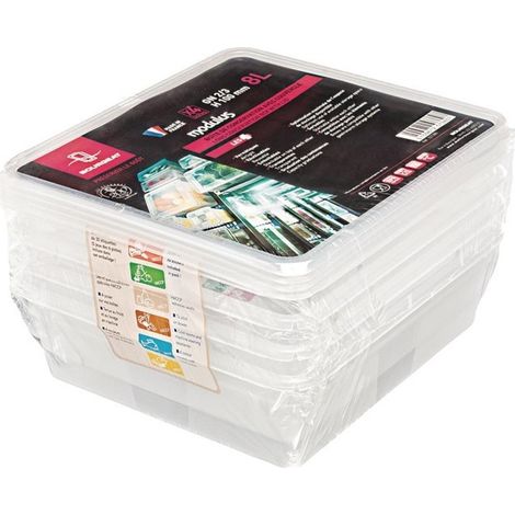 Boîte de stockage GN2/3 Modulus utilisation intensive 12L (Lot de 4) - 354 x 325 x 150 mm - MATFER BOURGEAT (1/3)