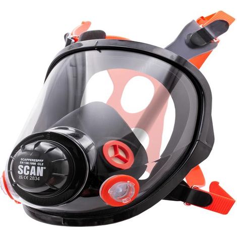 Scan FSM9800 Twin Full Face Respirator No Filters SCAPPERESPFF