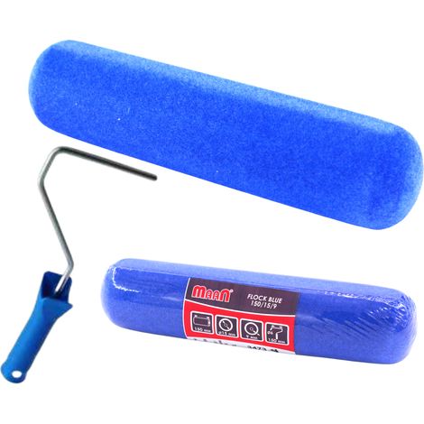 Rodillo de pintura universal azul flocado 35 x 150 mm (1/5)