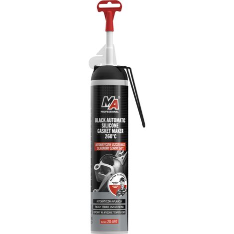 017639 MA professional - Sigillante siliconico automatico nero 260°C - 200ml (1/3)