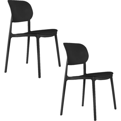 Lot de 2 chaises d'intérieur et extérieur design moderne CHEER (1/5)