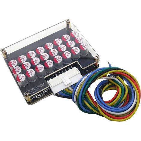 Adecuado para ecualizador de grupo completo de 8S 5A para baterías de litio activas LiPO LiFePO4, condensador de transferencia de energía para ecualizador de baterías, placa BMS (con carcasa).