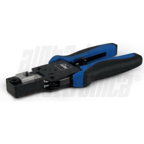 Alpha elettronica pinza per crimpare connettori plug rj45 tecnologia passante 98-155 (1/3)