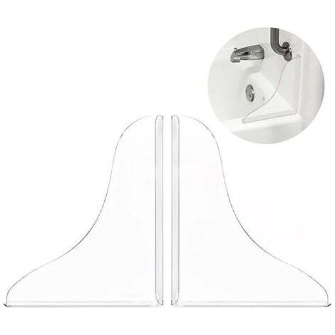 Lot de 2 protections anti-éclaboussures autocollantes pour baignoire (1/4)