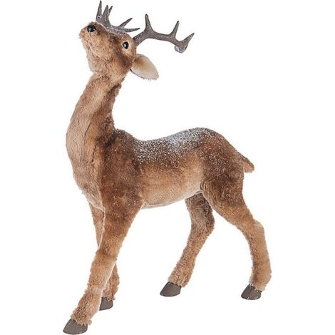Renna "Walt" in polistirolo colore marrone per decorazione natalizia -h 100 cm (1/3)