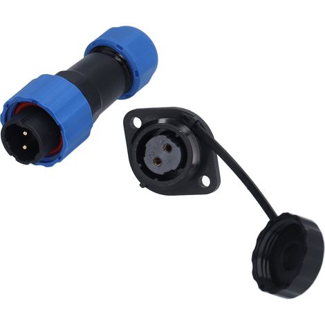 Connecteur étanche à bride SP16 pour l'aviation, prise et fiche IP68 mâle et femelle, connecteur étanche à bride 2 broches (380 V 10 A) (1/5)
