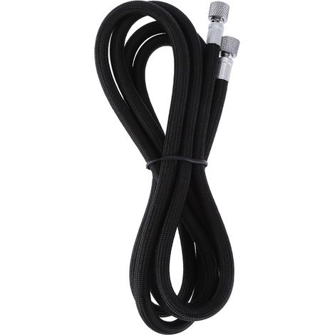 Tuyau aérographe tressé EVA 1,8M, embouts adaptateurs 1/8-1/4, raccords couplés, flexible à air comprimé pour peinture précise. (1/5)