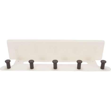 Wall-Mounted Coat Rack, Wall Hooks, Coat Rack, Hat Hanger, Hanger for Hanging Backpacks, Jackets, Hats (WHITE) (1/5)