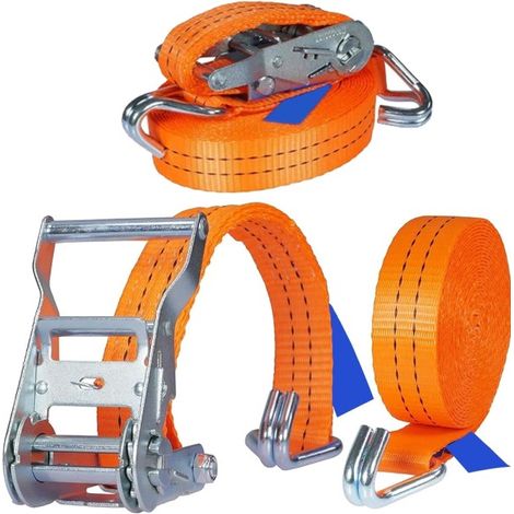 Trade Shop - 10MTX50MM SPANNGURT MIT RATSCHE ZUGSTANGE RATSCHE BÄNDER VERANKERUNG - (1/5)