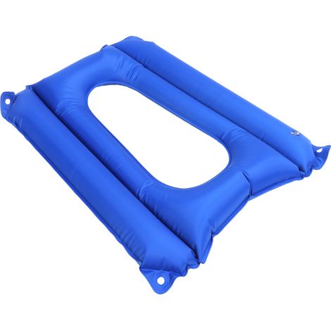 Coussin de siège de toilette gonflable, anti-escarres, pliable et étanche. (1/5)