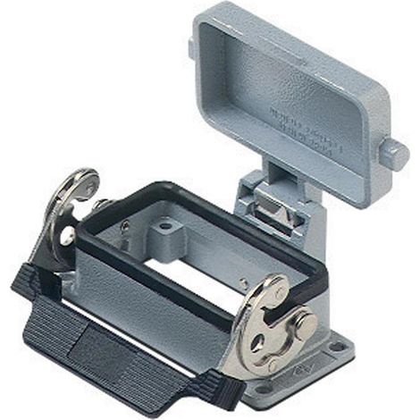 Boîtier de montage en surface CHI 10 LS ILME Ilme CH-57.27 avec 1 support longitudinal et capuchon de protection, en métal - 5 pièces