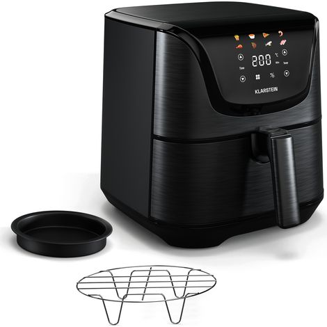 Klarstein AeroVital Deluxe Heißluftfritteuse  1700 W  8 Funktionen  inkl. Zubehör  200°C  Timer