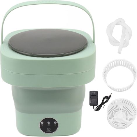 Machine à laver 6,5 l, simulation de main pliable, Portable, pliable pour sous-vêtements et chaussettes (1/5)