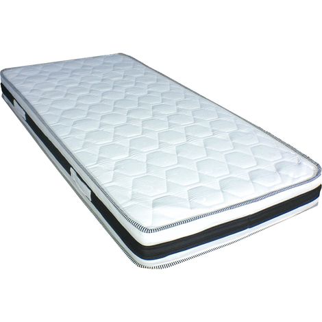Matelas 120x200 Hauteur 18 cm - Soutien Ferme - Mousse 30 Kg/m3 HR Dernière Génération - Très Respirant (1/3)