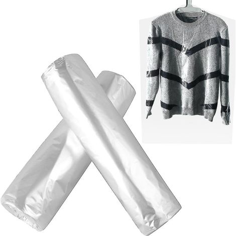 Lot de 50 housses de protection jetables pour vêtements (60 x 100 cm) (1/3)