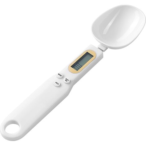 Balanza digital de precisión de 500 g con pantalla LCD, función de tara y bloqueo para pesar alimentos, café y especias. (1/5)