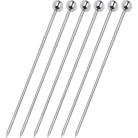 Spiedini in acciaio per snack e cocktail Cilio Cocktail 6 pz. lunghezza 10,5 cm (1/5)