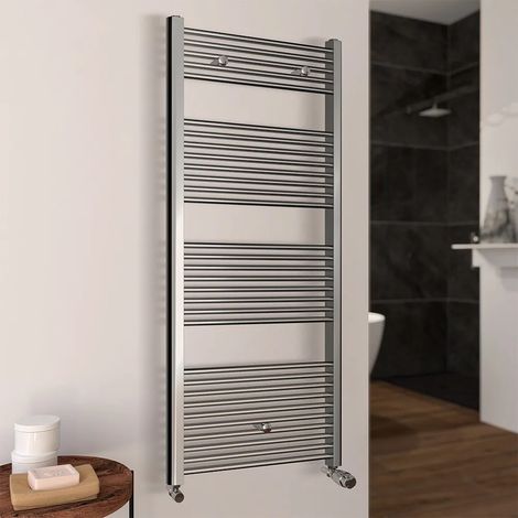 Termoarredo bagno cromo L 60x170 interasse 55 cm Sanremo (1/4)