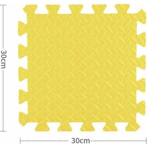 Lot de 12 tapis de jeu en mousse EVA 30x30x1 cm, protection sol, yoga et entraînement, bébé