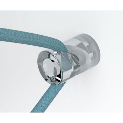 Creative-cables italia dezentraler v-haken fÜr decke oder wand fÜr textiles elektrokabel transparent dcg01tra
