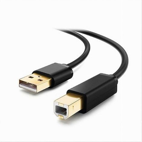 TRADE SHOP - Cavo F-bm10 Cavetto Per Stampante Bm2.0 Usb Da 1,5mt Compatibile Notebook Desktop - (1/4)