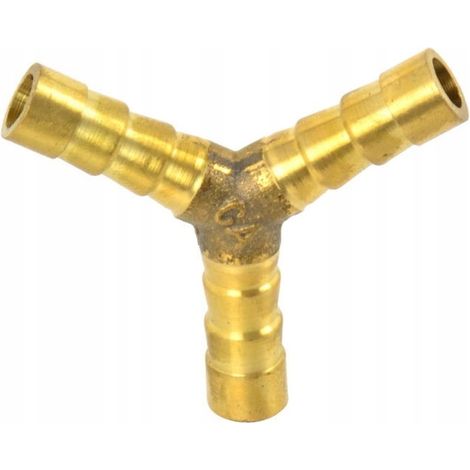 Pneumatisches T-Stück, Metallschlauchanschluss 10 mm, geko (1/3)
