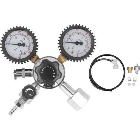 Régulateur de fût de bière W21.8, en aluminium ABS, avec Tube CO2 pour la distribution de gazéification de l'eau gazeuse