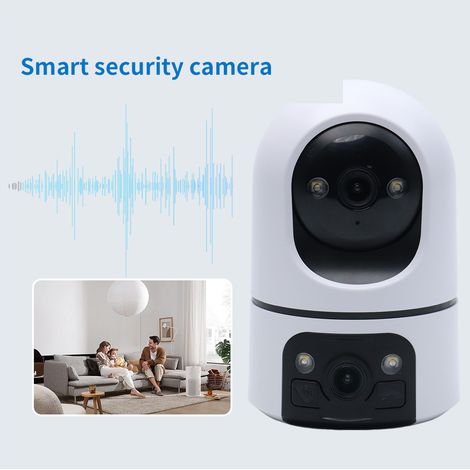Caméra de surveillance domestique, tête de surveillance de caméra réseau sans câblage + carte 32 g (1/5)