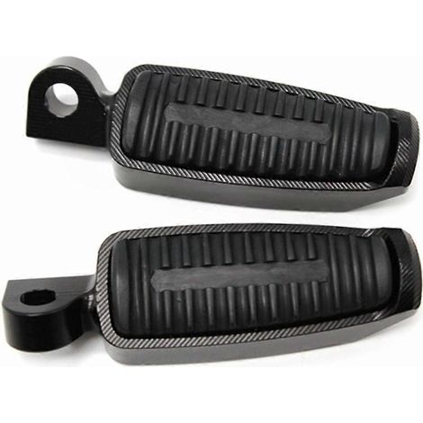 Repose-pieds noirs en alliage d'aluminium pour moto Harley Sportster XL 883 XL1200 V-Rod Low Hugger Dyna Softa (1/5)