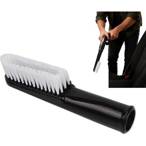 Generisch Brosse pour aspirateur, balai à main, outil de nettoyage robuste pour tapis, sol, cheveux, maison, bois dur, accessoire pratique (1/5)
