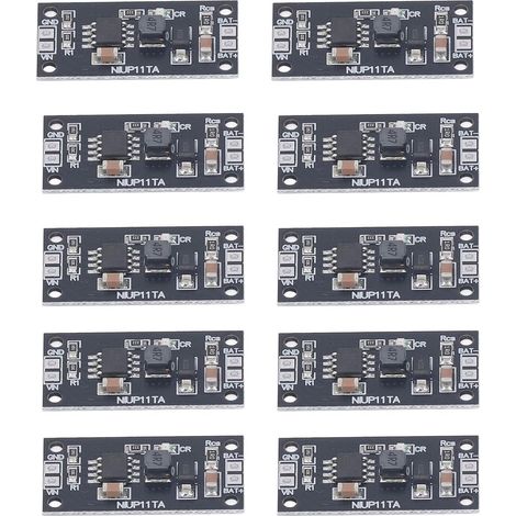 Panneau de Chargement de Batterie NiMH, Léger, Durable, Compact pour Batteries NiMH NiCd PCB Noir 10 Pièces (1/5)