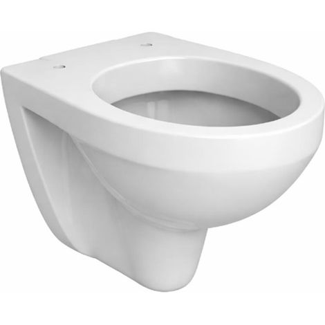 WC suspendu seul, avec bride (53 cm) - Normus Neo - Blanc avec frein de chute (1/2)