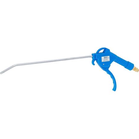1 - Druckluftpistole - Druckluft - Verchromtes Stahlrohr - Fiberglasgriff - 6,3 mm Messinganschluss - Industrielle Werkstatt - Blau - 25 cm (1/5)