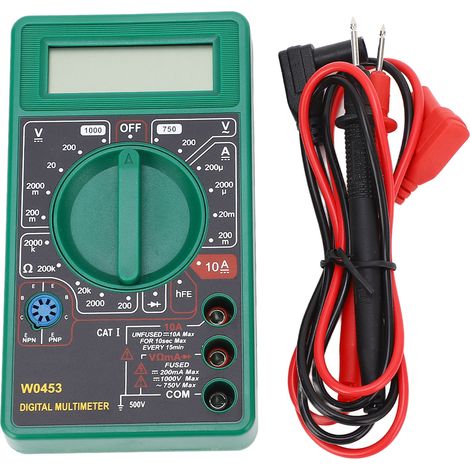 Intelligentes digitales Multimeter mit 1999 Zählwerten und hintergrundbeleuchtetem Universalvoltmeter (1/5)