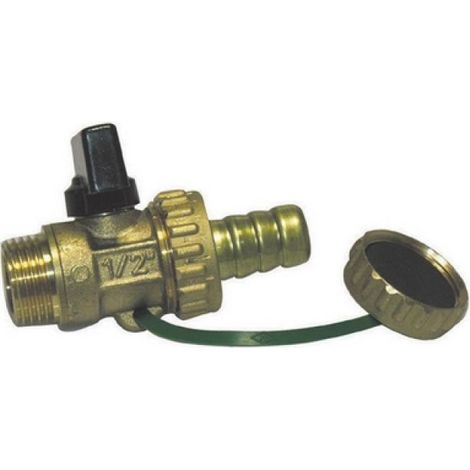 RUBINETTO SCARICO CALDAIA LEVA ALLUMINIO 1/2''       DN 10   PN 16