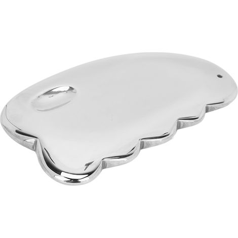 Lot de 2 Plaques de Gua Sha en Pierre Terahertz, Outil de Rajeunissement pour Visage et Cou, Lifting Fermeté Cutanée, Soin Beauté Femmes (1/5)