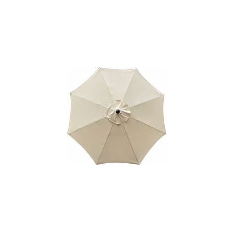 Housse de parasol 3m imperméable – Tissu polyester anti-UV – 8 baleines – Amovible et lavable – Pour cadres en bois, acier, aluminium (1/5)